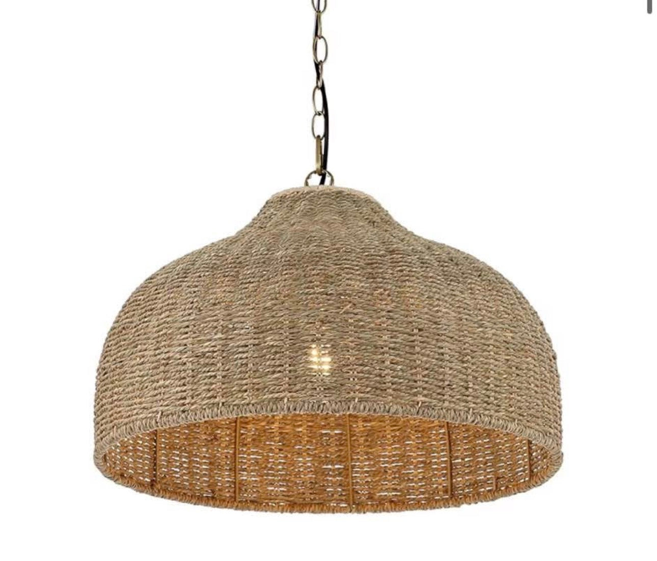Woven Pendant Light Fixture
