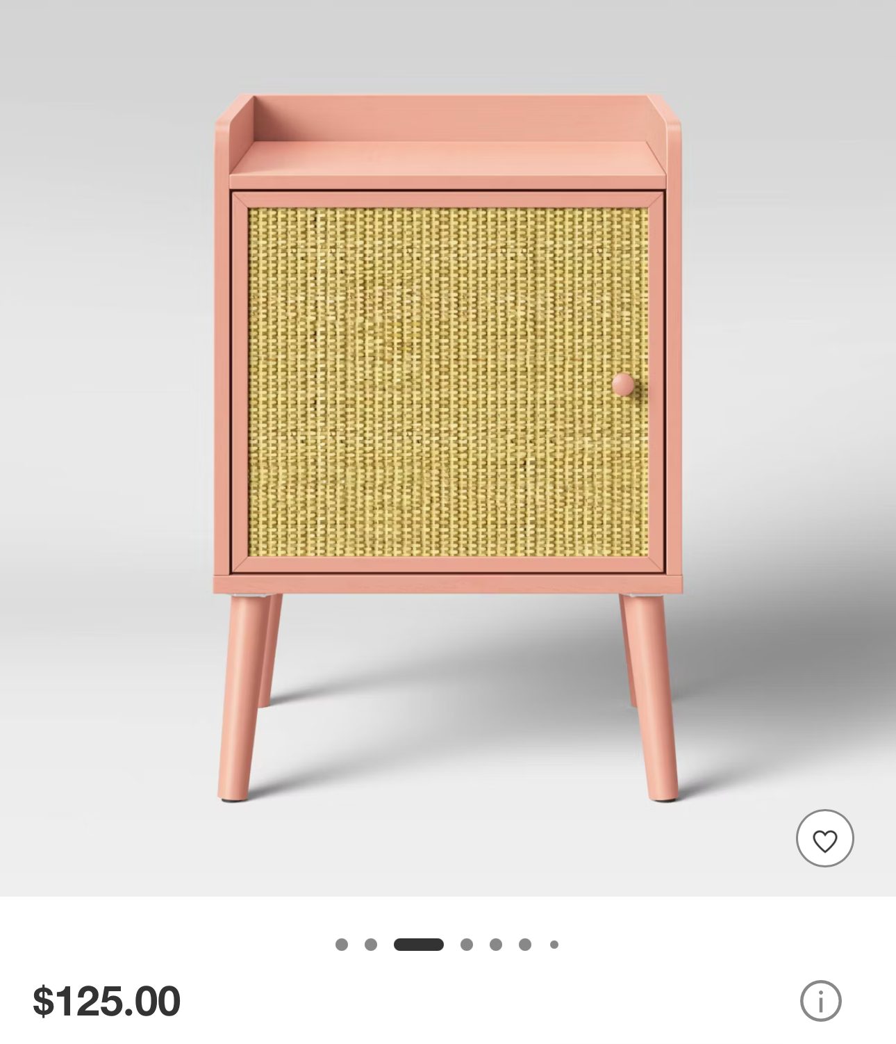 Pink nightstand