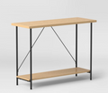 Wood and Metal Console Table - Natural