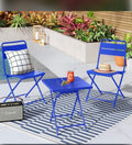 Set table and folding chair