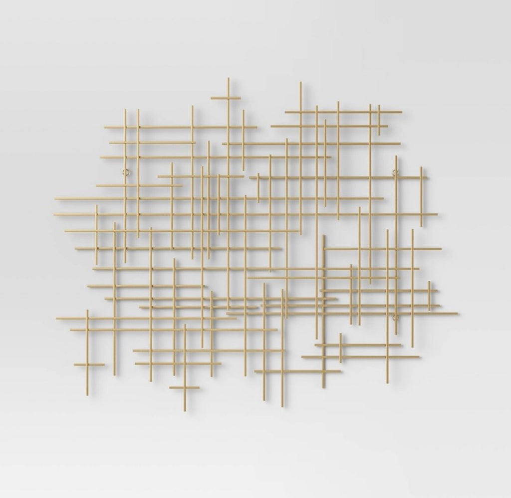 Gold Metal Wall Art