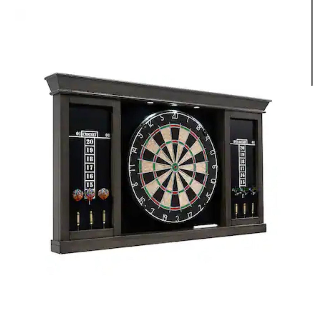 MD Sports Barrington Palmer Dartboard Cabinet with LED Lights