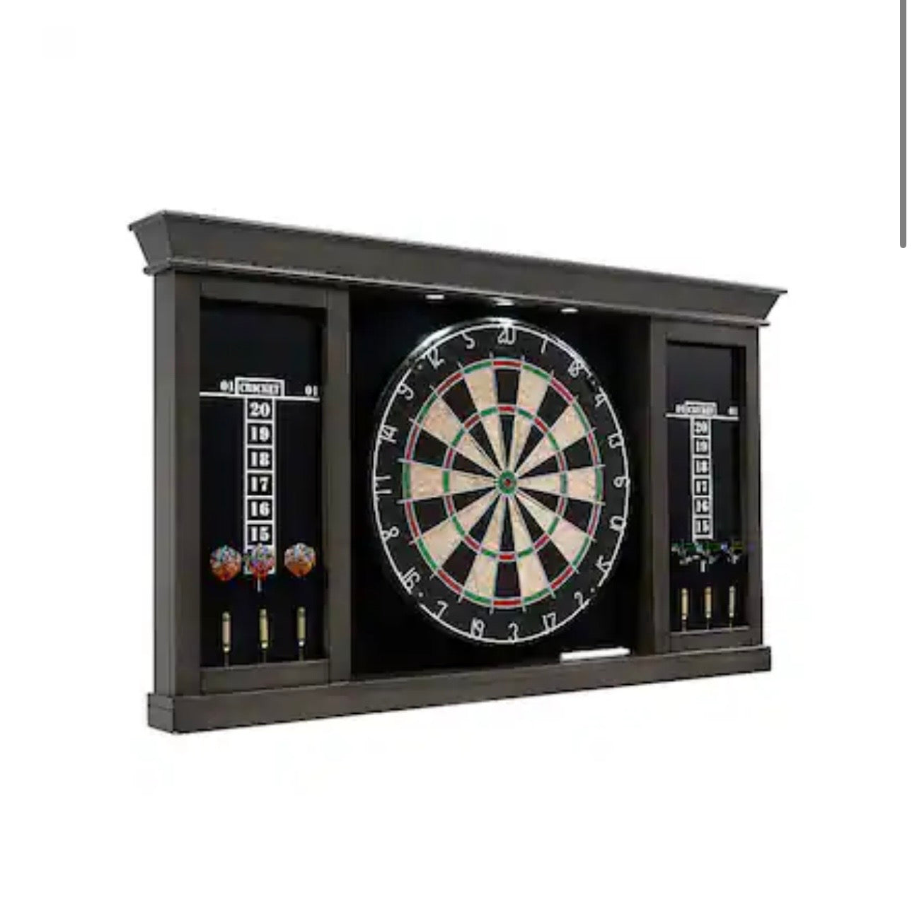 MD Sports Barrington Palmer Dartboard Cabinet with LED Lights