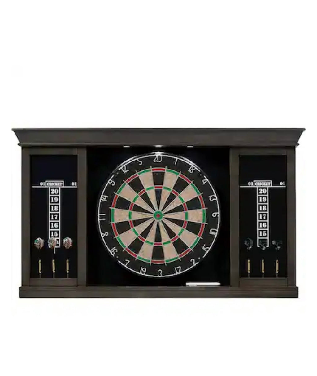 MD Sports Barrington Palmer Dartboard Cabinet with LED Lights