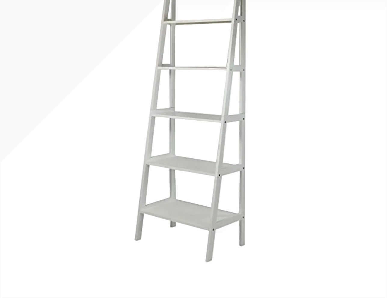 Casual Home White Ladder Bookcase