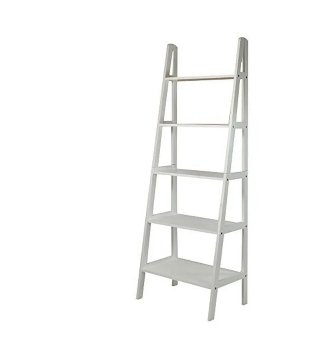 Casual Home White Ladder Bookcase