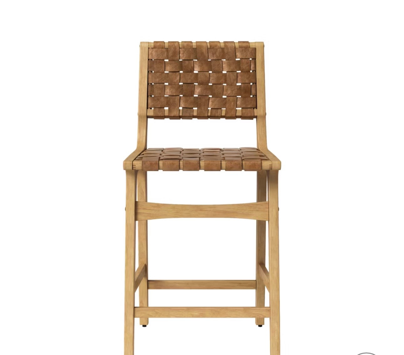 Threshold Ceylon Woven Counter Stool - Brown/Natural Wood