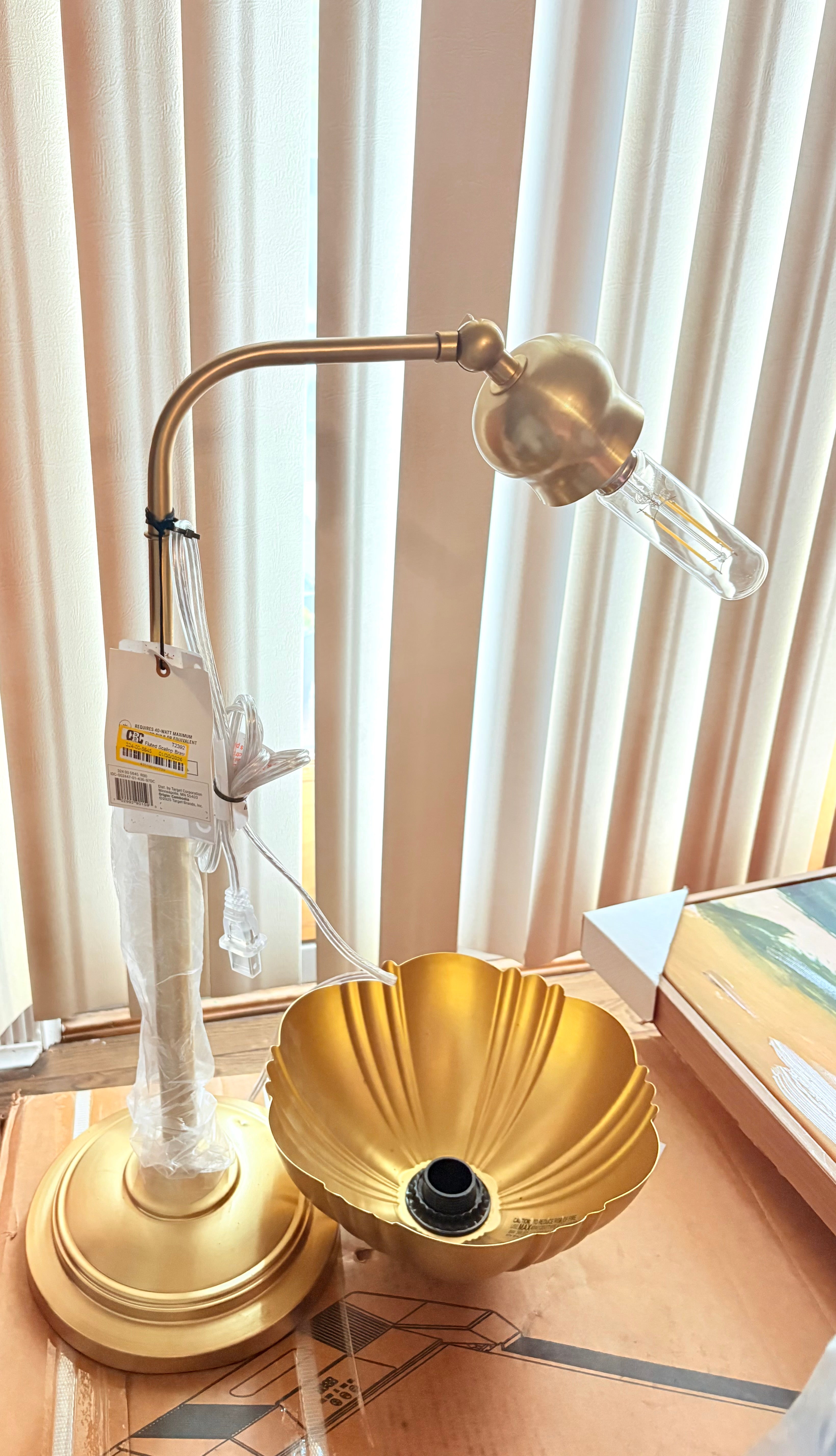 Brass Adjustable Desk Lamp