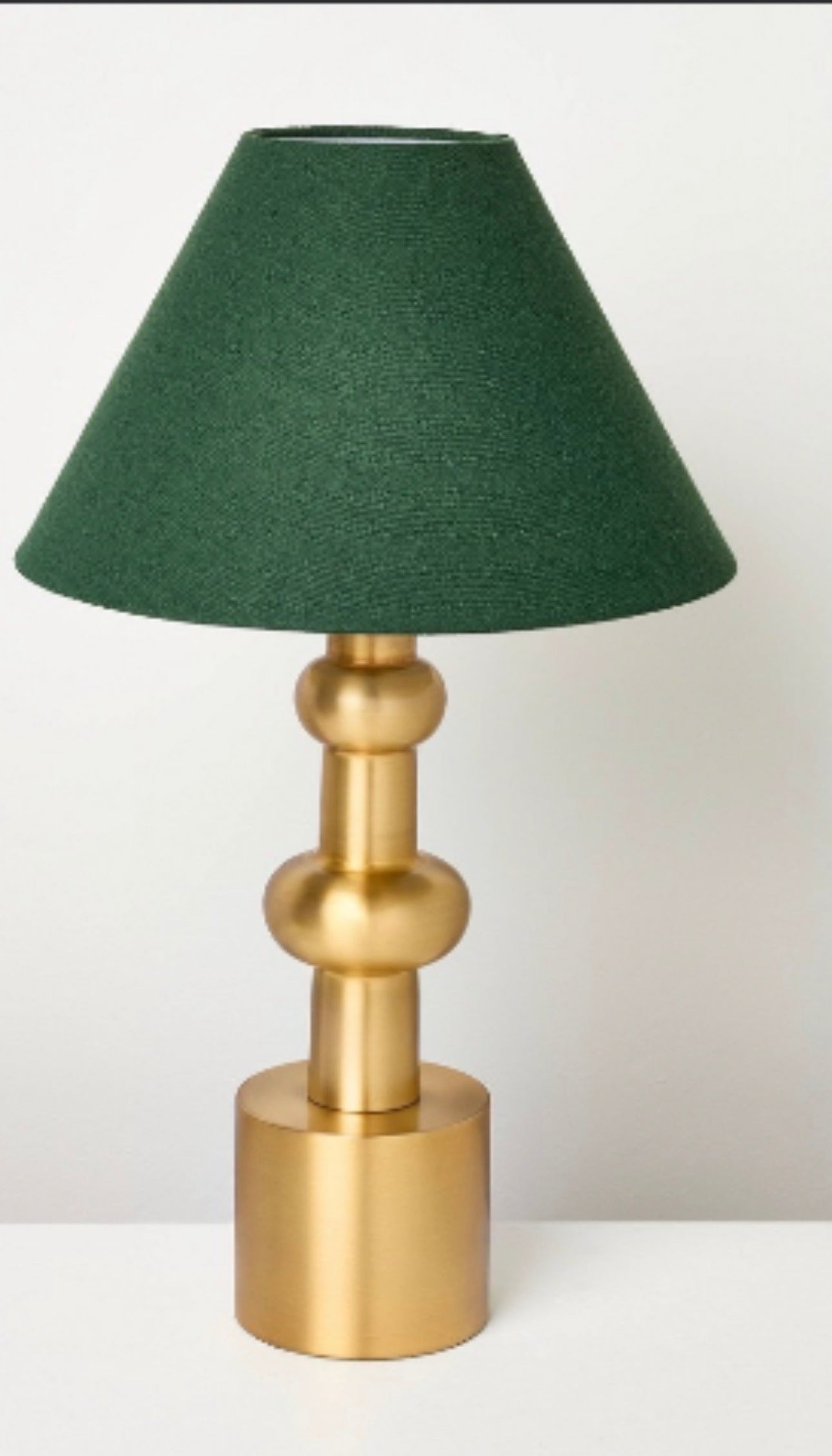 Vintage Brass Table Lamp Green Shade - Hearth & Hand Magnolia