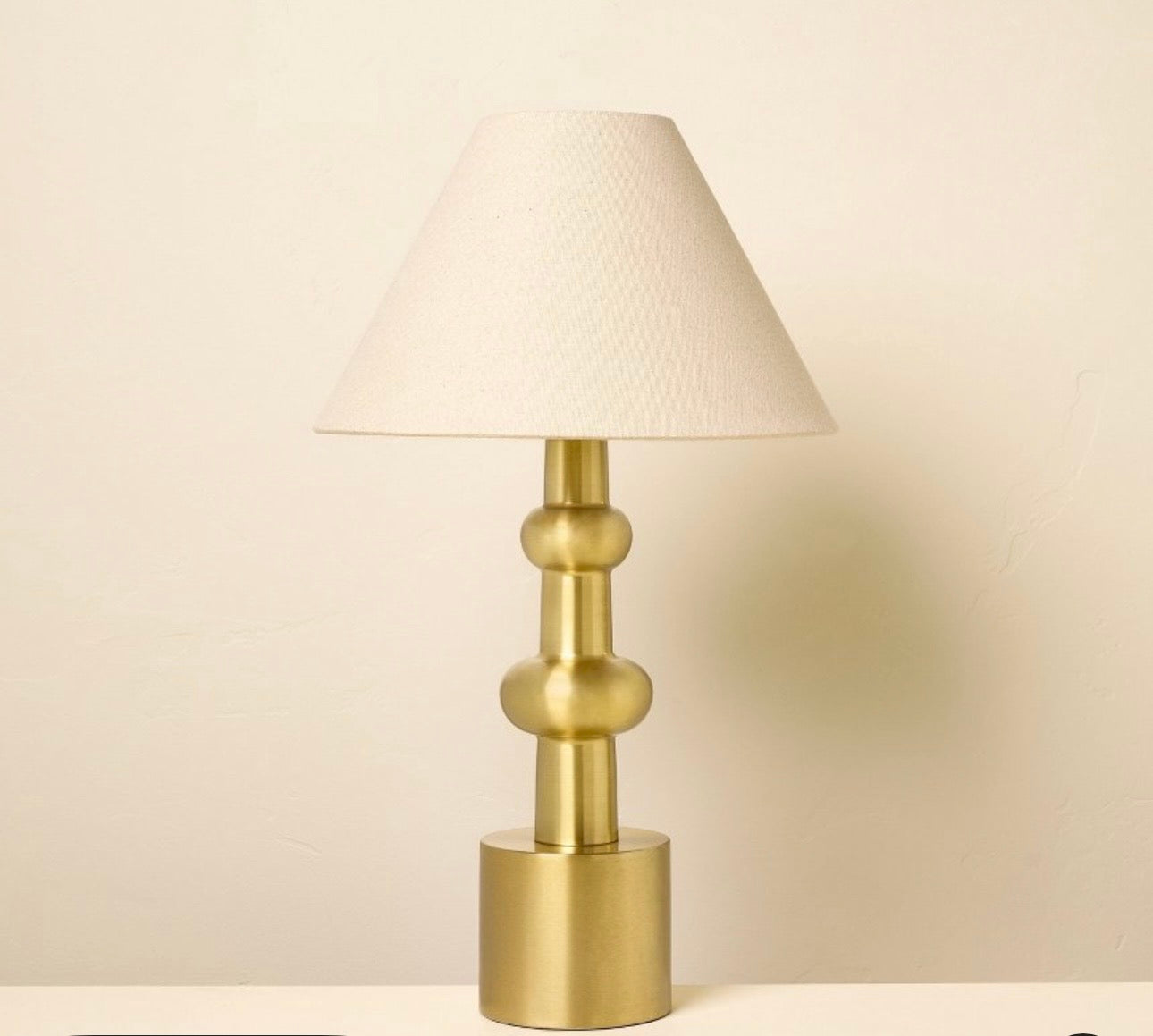 Vintage Brass Table Lamp Green Shade - Hearth & Hand Magnolia