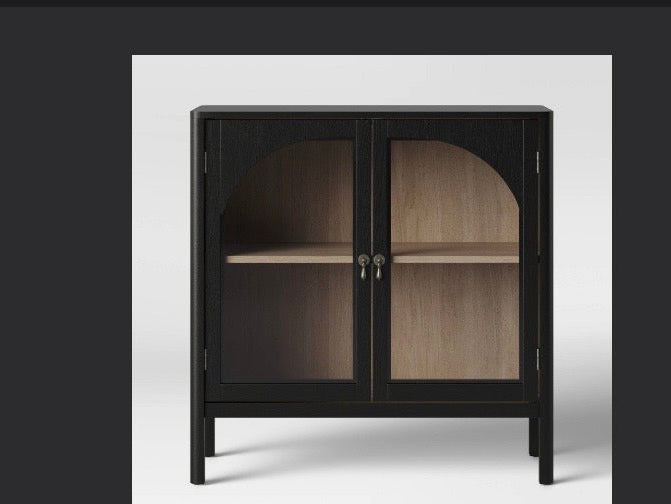 Threshold New Bedford 2 Door Accent Cabinet - Black