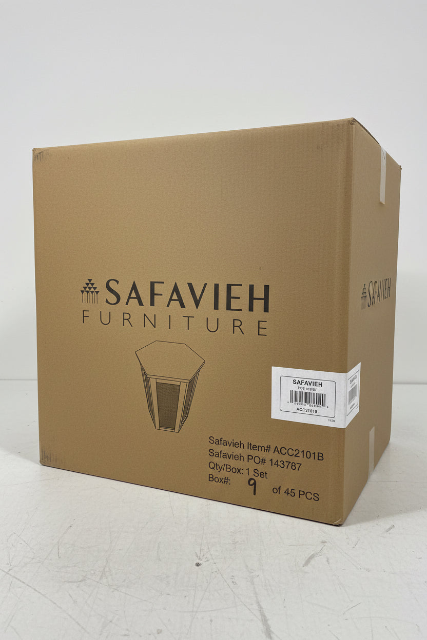 Safavieh Lazelir Hexagon Cane Accent Table - Natural