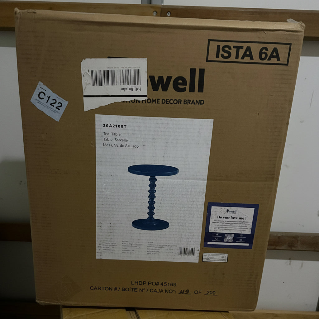 Well Dwell Teal Sarcelles Table