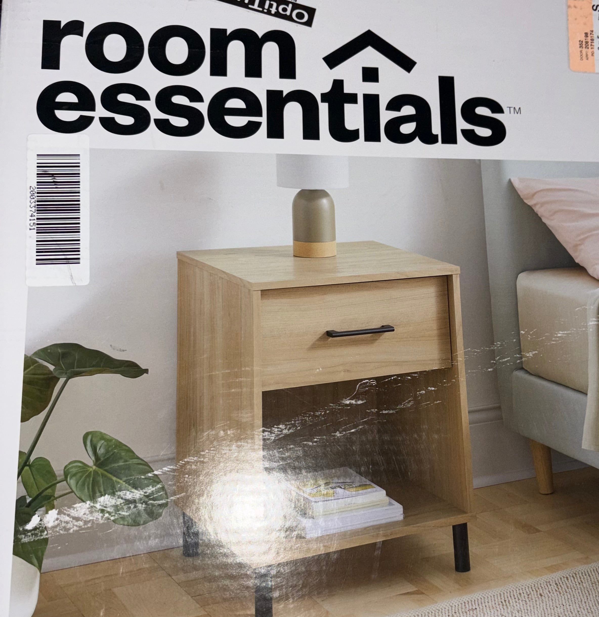 Room Essentials Mixed Material Nightstand