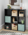 Whitmor 9 Section Cube Organizer - Black
