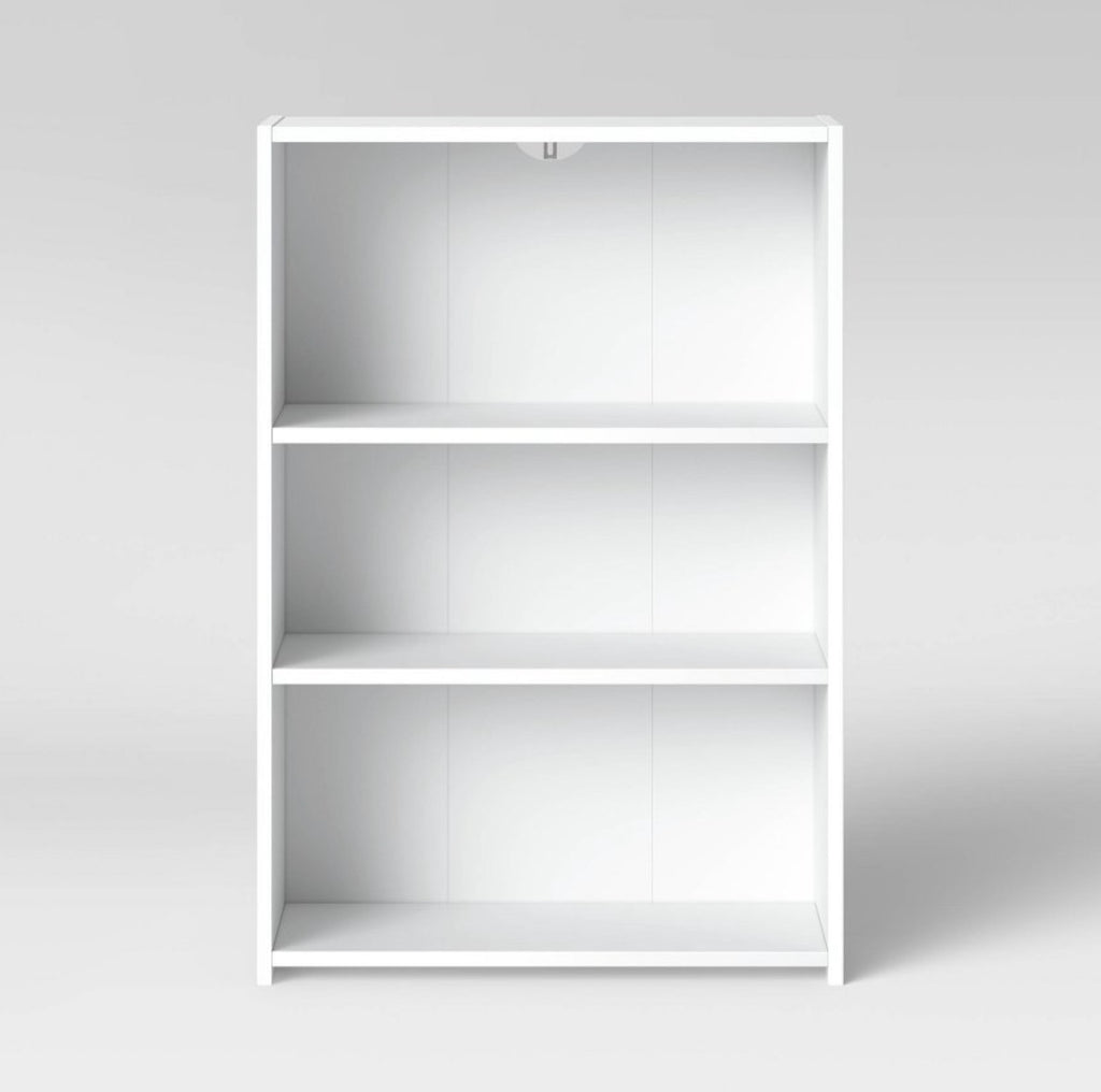 Room Essentials 3-Shelf Bookcase White