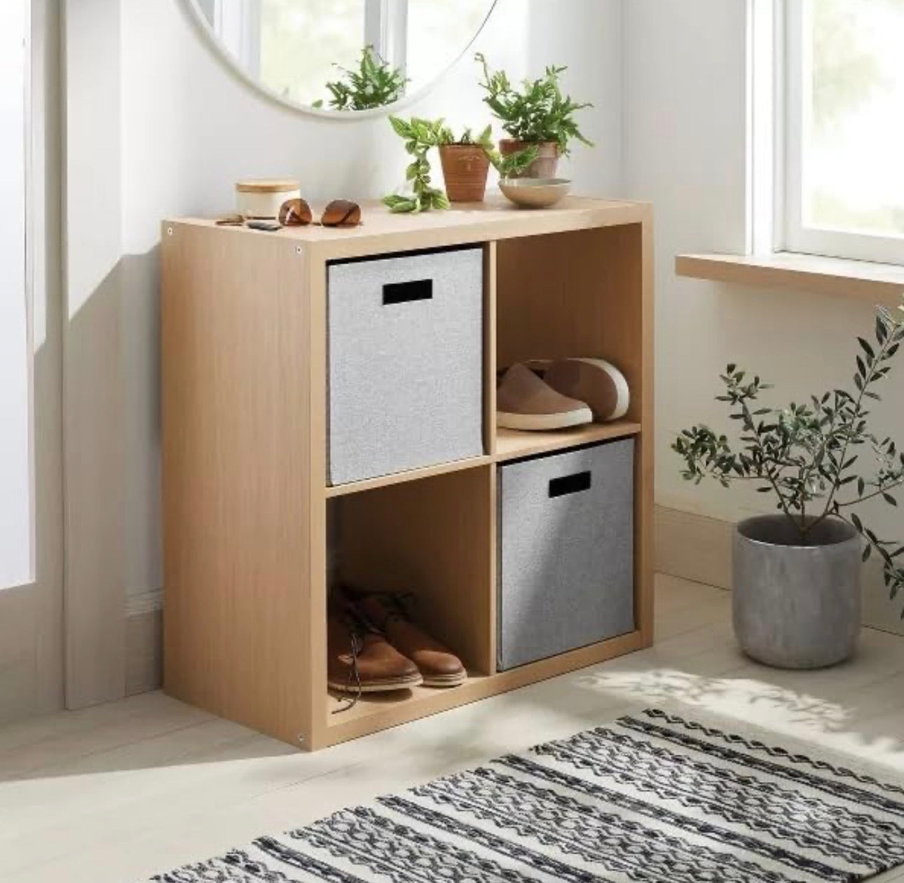4-Cube Storage Organizer Shelf