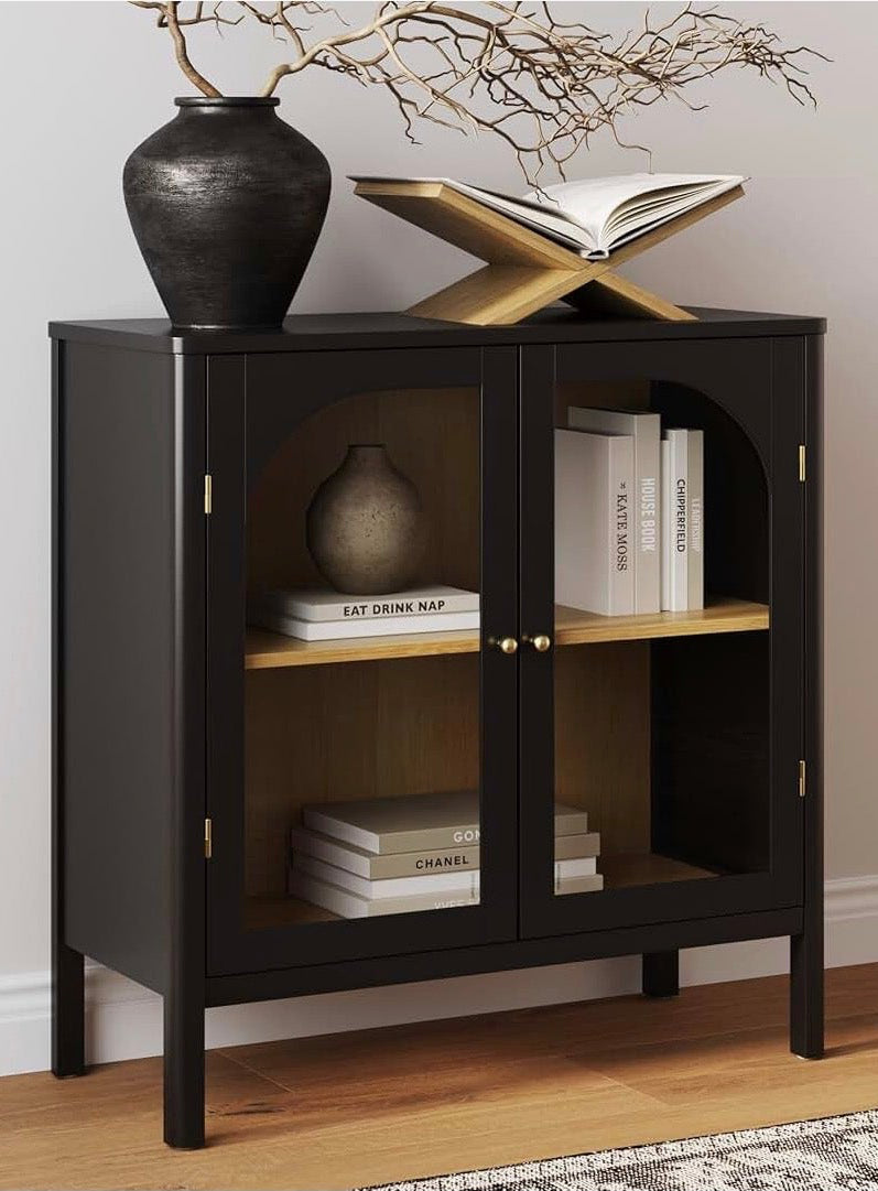 Threshold New Bedford 2 Door Accent Cabinet - Black