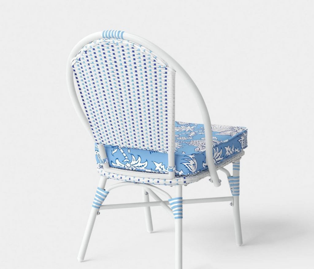 Roller Rabbit 2pk Floral Vines Patio Chairs - Blue